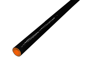 【耐熱】シリコンホース アラミド繊維入 ロング 同径 内径Φ11mm 長さ 1m 黒色 内側オレンジ ロゴマーク無し 汎用品