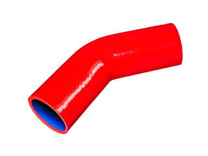 【耐熱】シリコンホース TOYOKING製 エルボ 45度 同径 内径Φ28mm 赤色 ロゴマーク無し 各種 工業用ホース 汎用品