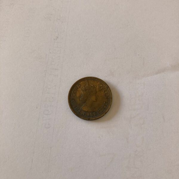 香港コイン 5セント エリザベス 2世 1971年 １枚