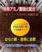 極上！プレミアム3次発酵カブトムシマット☆特殊アミノ酸強化配合　ヘラクレス180ミリ羽化実績！トレハロース増量　雑虫も全く湧きません！_画像9