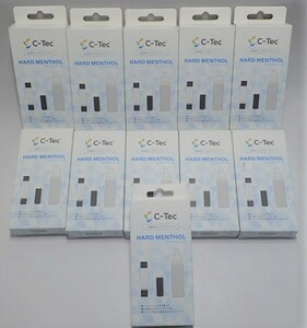 新品 送料無 11箱 C-Tec DUO 交換用アトマイザーセット たばこカプセル対応 日本製ハードメンソールリキッド 電子タバコ シーテック デュオ