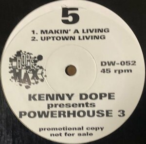 Kenny Dope - Powerhouse 3 US Original Promo盤 00's Breakbeats Inst. Hip Hop Disco House