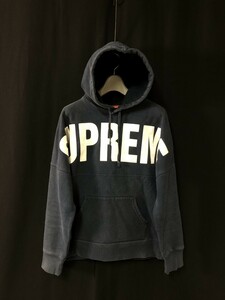 カナダ製■Supreme シュプリーム ‘Banner Pullover’バナー プルオーバー　スウェット　パーカー S　