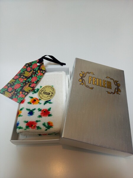 FEILER フェイラー ハンカチ 花 未使用