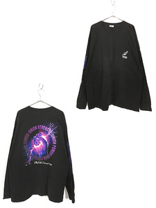 古着 00s USA製 UNION POWER サンダー グラフィック ポケット付 長袖 Tシャツ ロンT ポケT XXL 古着