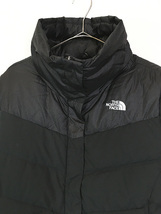 レディース 古着 TNF The North Face 650 フィルパワー 軽量 グース ダウン ジャケット 黒 M 古着_画像2