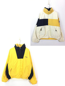 古着 90s Nautica Competition ブロック ライン 3way リバーシブル ジャケット ブルゾン L 古着