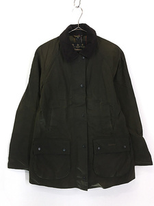 レディース 古着 英国製 Barbour 「BEADNELL」 オイルド ワックス ジャケット コート L位 古着