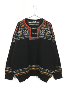  б/у одежда 90snoru way производства Dale of Norway половина крюк тирольский low gauge шерсть вязаный свитер XL
