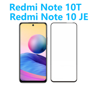 2枚Redmi Note 10 JE(XIG02)/Redmi Note 10T通用 黒枠フルカバー強化ガラスフィルム 自動吸着 指紋飛散気泡防止 貼り直し可能 2.5Dラウン