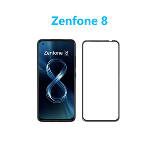 1枚Zenfone 8黒枠フルカバー強化ガラスフィルム 自動吸着 2.5Dラウンドエッジ加工 指紋防止飛散防止気泡防止 疎油性疎水性 貼り直し可 高硬