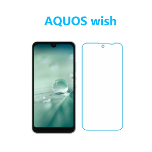 2枚AQUOS wish3 wish wish2 強化ガラスフィルム 自動吸着 2.5Dラウンドエッジ加工 指紋防止飛散防止気泡防止 スクリーン プロテクター 貼