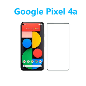 2枚 Google Pixel 4a 黒枠フルカバー 強化ガラスフィルム 自動吸着 指紋防止飛散防止気泡防止 貼り直し可能 2.5Dラウンドエッジ加工 高硬度