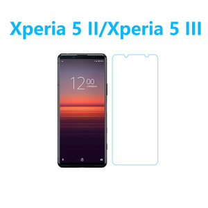 2枚ブルーライトカットXperia 5 II/Xperia 5 III通用強化ガラスフィルム 自動吸着 2.5Dラウンドエッジ加工 指紋防止飛散防止気泡防止 疎油