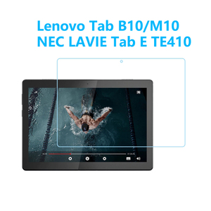 Lenovo Tab B10/M10 NEC LAVIE Tab E TE410強化ガラスフィルム 指紋防止飛散防止気泡防止エアレース加工 自動吸着 高硬度9H 高透過率2