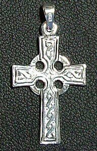  серебряный Cross подвеска с цепью ( Celt style дизайн )