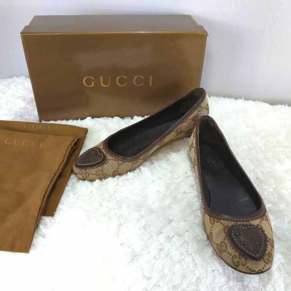 GUCCI GG柄 ローファー/フラットシューズ【22.5cm】