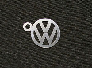 ワーゲン　VW ナンバーアクセサリー　エンブレム　ロゴ　メタルプレート　マスコット　ゴルフ　ポロ　ビートル　1枚