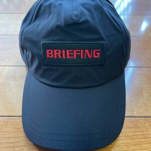 送料無料BRIEFING GOLFブリーフィング入手困難レインキャップDUALFORCE耐水透湿防水フィルム吸湿拡散防風メッシュライナーunisex Black新品