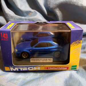  M Tec Skyline GT-R R34 Limited Edition Bay боковой голубой 1/43