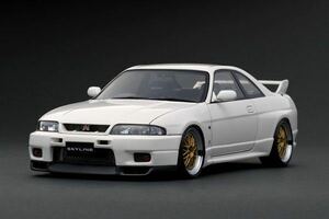 IG1310ignition 1/18 Nissan Skyline GT-R (R33) V-spec White イグニッションモデル 日産　GT-R