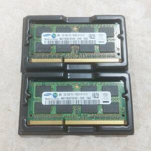 新品未使用 SAMSUNG サムスン ノートPC用メモリ 4GB(2GB×2) 2Rx8 PC3-10600S DDR3-1333MHz 1.5v　204ピン 送料120円～