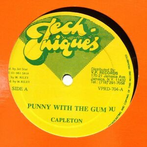 12inchレコード CAPLETON / PUNNY WITH THE GUM (b/w ADY SHABBA / ME HAVE THE TOUCH)