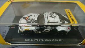 1/43 SPARK 2011年スパ24時間レース BMW Z4#76 D・ワーナー、E・サンドストーム、C・ハートゲン 【スリーブ傷み】