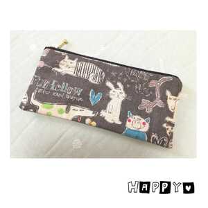  hand made animal san. pen case case 