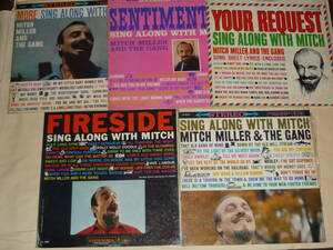 MITCH MILLER AND THE GANG / US org 5枚 / Sentimental Sing Along With Mitch/FIRESIDE/YOUR REQUEST/SING ALONG MITCH/MORE SING ALONG