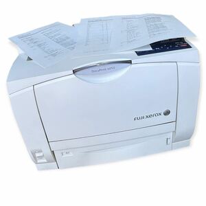 ★印刷OK FUJI XEROX A3モノクロレーザープリンター DocuPrint 4050 両面付き 印刷枚数114121枚 おまけトナー付き 中古品 管理G611