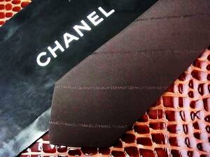 ■E3118N●良品●シャネル【CHANEL】【ロゴ入】ネクタイ★