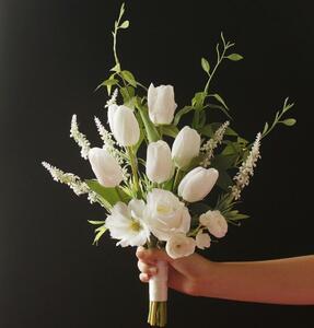 * hand made * tulip artificial flower * bouquet * bride * wedding * art flower *