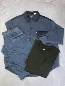 美品 リーバイス made & crafted キルティング 中綿 シャツ ジャケット S デニム スウェット パンツ M gap 五分袖 ロンT tシャツ L levi's