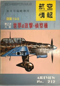 航空情報 = Aireview　図面で見る　第二次大戦世界の攻撃・偵察機