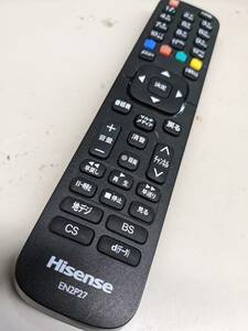 【FNB-1-73】Hisense　ハイセンス　テレビ用リモコン　EN2P27　動確済