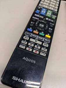 【FNB-12-15】シャープ AQUOS テレビリモコンGA961WJSA 純正LC-26R5-B等　動確済