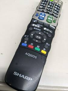 【FNB-12-28】GA835WJSA SHARP AQUOS シャープ アクオス 純正 リモコン送信機 RC TV 映像機器 テレビ　動確済