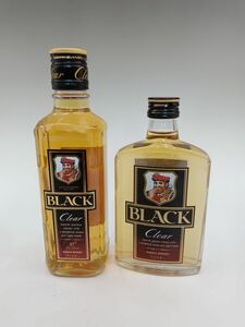 1119-006 古酒★ 未開封 BLACK NIKKA CLEAR ブラック ニッカ クリア ウイスキー 300ml/180ml 37％　2本