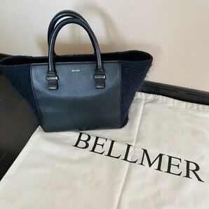 ベルメール BELLMER トートバッグ 黒 ツイード