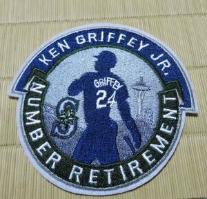 新品MLBシアトル・マリナーズSeattle Marinersケン・グリフィー・ジュニア24Ken Griffey Jr野球ベースボール 刺繍ワッペン◆メジャーリーグ