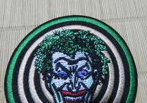  催眠渦　円型◆新品ジョーカー　JOKER道化師　顔面　ホラー　刺繍ワッペン（パッチ）◆◇◎映画　ムービー　アニメ　音楽　ミュージック◆_画像7