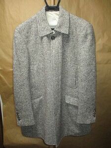 BRUNELLO CUCINELLI　ブルネロクチネリ　ツイード　ウール　バルカマーン　ステンカラー　コート　54