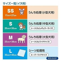 うんちが臭わない袋 BOS ボス ペット用 SS サイズ 200枚入 防臭袋 犬用 犬 トイレ マット ブルー_画像4