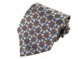  Trussardi в клетку серый - undo Logo бренд галстук мужской голубой хорошая вещь 