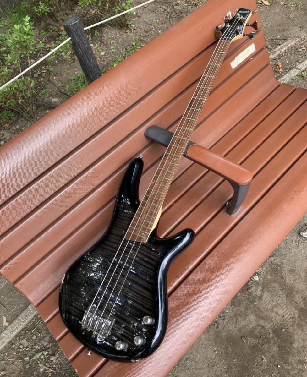 Ibanez アイバニーズ エレキベース GSR450 ブラック トラ目 ジャンク品 送料無料