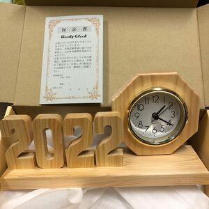 年度が変わったため緊急値下げ woody clock 新品未使用 置時計 セイコー 置時計 置き時計