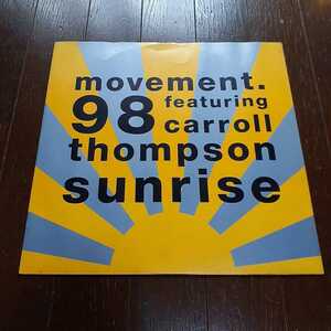 MOVEMENT 98 featuring CARROLL THOMPSON / SUNRISE（SATORI MIX) /ラバーズ/LOVERS ROCK/REGGAE/DUB/バレアリック