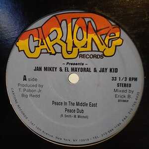 JAH MIKEY & El MAYORAL & JAY KID / PEACE IN THE MIDDLE EAST /RAGGAMUFFIN HIP HOP/RAGGA/DANCEHALL/ダンスホール/ミドル/STREET SOUL