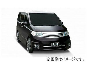 ホクサン H-STYLE フロントグリル 素地 ニッサン セレナ C25 前期 ハイウェイスター 2005年06月～2007年11月